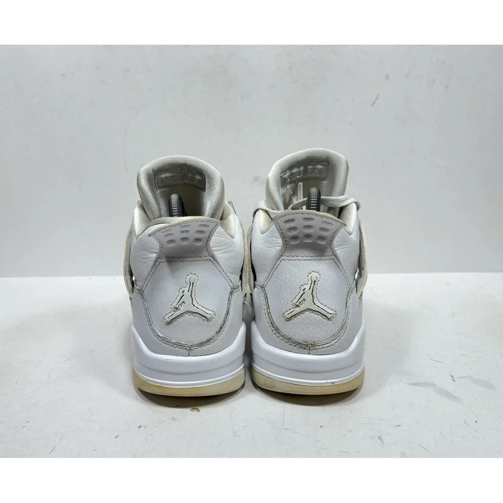 Nike Air Jordan 4 2017 Pure Money 408452-100 White Shoes Size 7Y / Womens 8.5